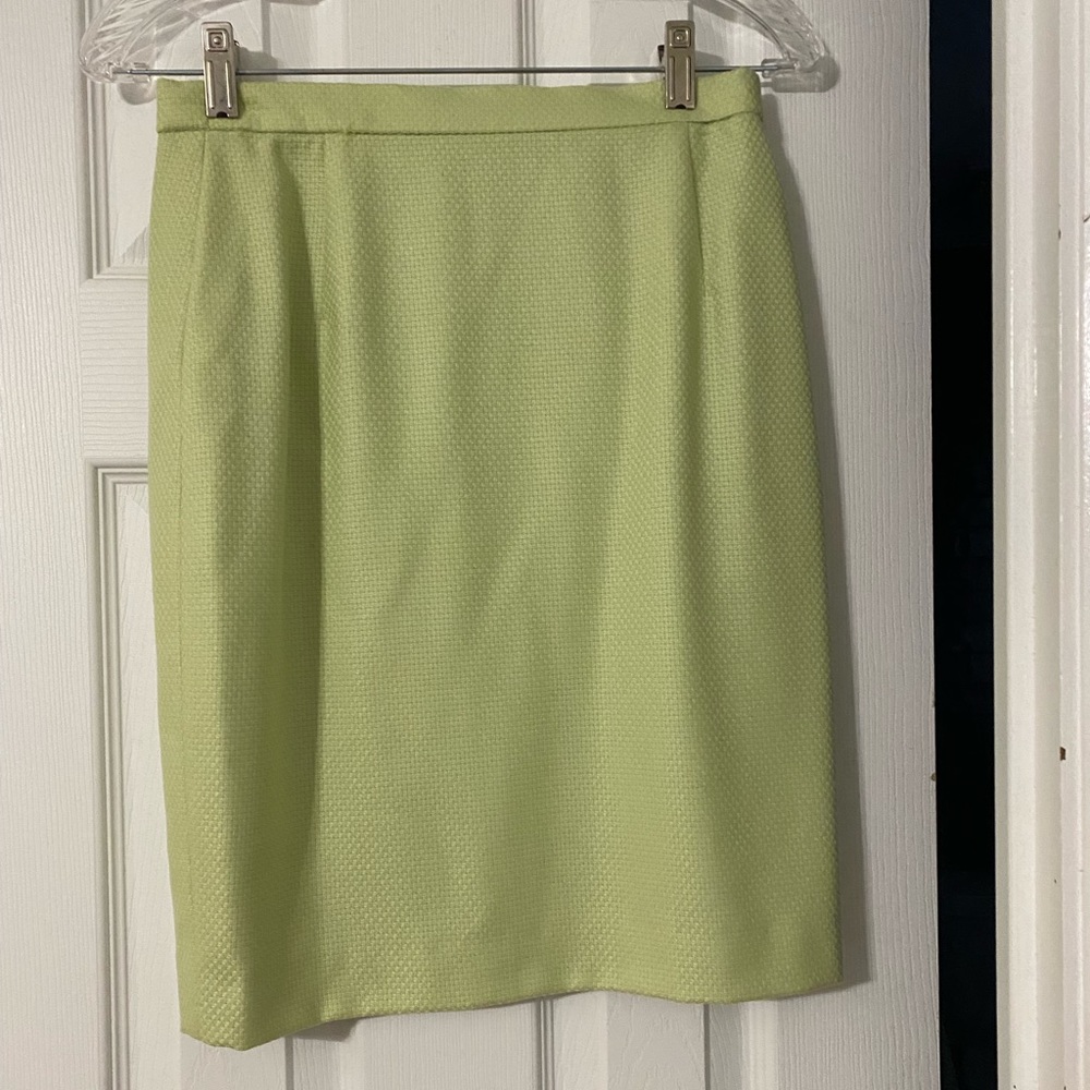 Escada Light Green Pencil Skirt